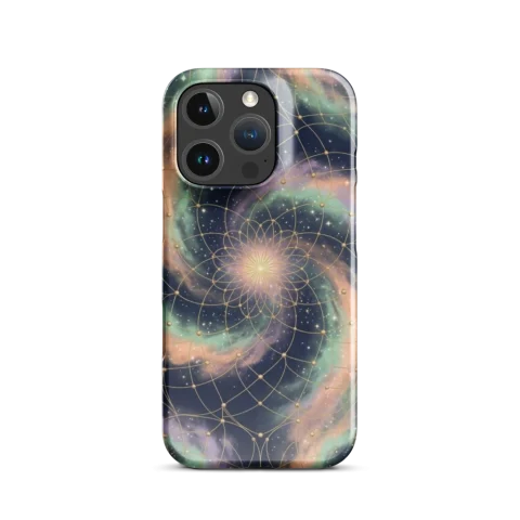 Celestial Nebula Gold Filigree Spiral