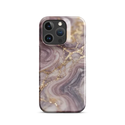 Lustrous Champagne Veined Mauve Marble