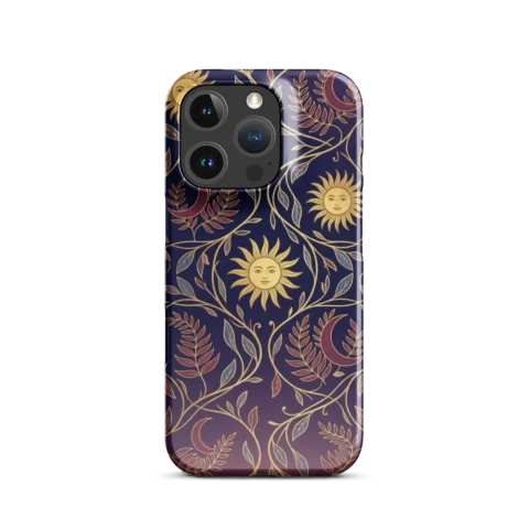Celestial Duality Botanical Tapestry