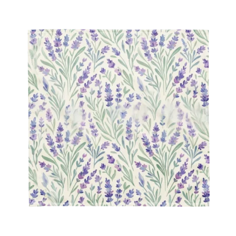 Watercolor Purple Lavender Botanical Pattern